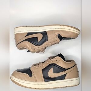 Nike Air Jordan 1 Low Desert Women's Size 9.5 US DC0774-201 Brown Black Athletic